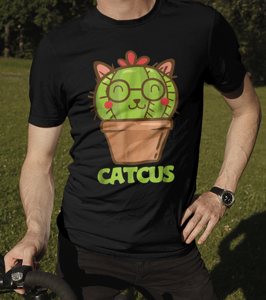 Catcus Cat Cactus Cat Humor Funny Cat Love T-Shirt