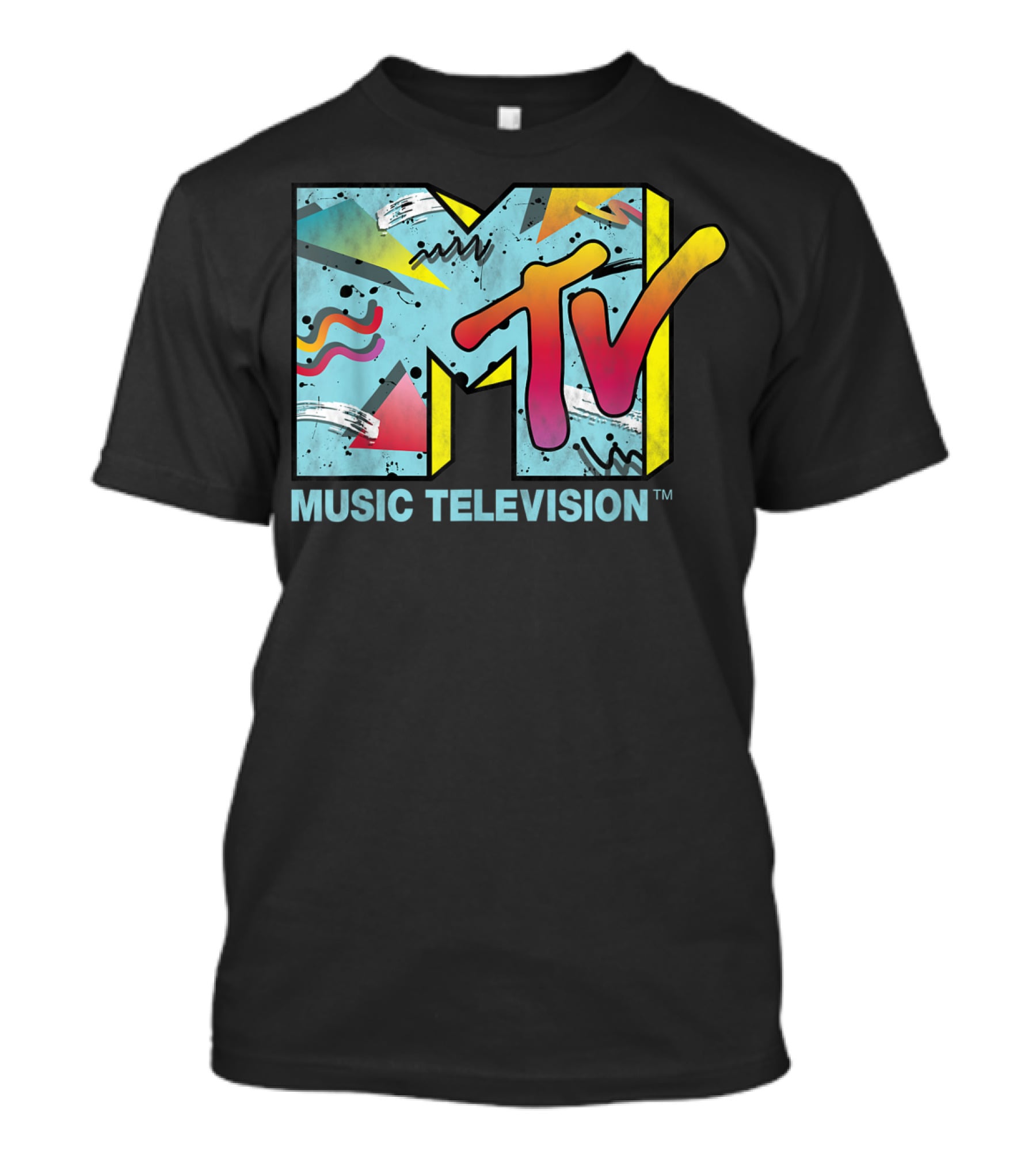 MTV Music Television Vibrant Retro 80s T-Shirt