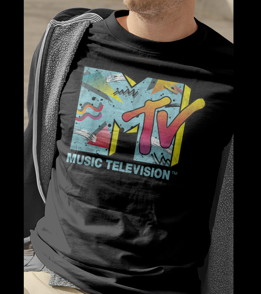 MTV Music Television Vibrant Retro 80s T-Shirt