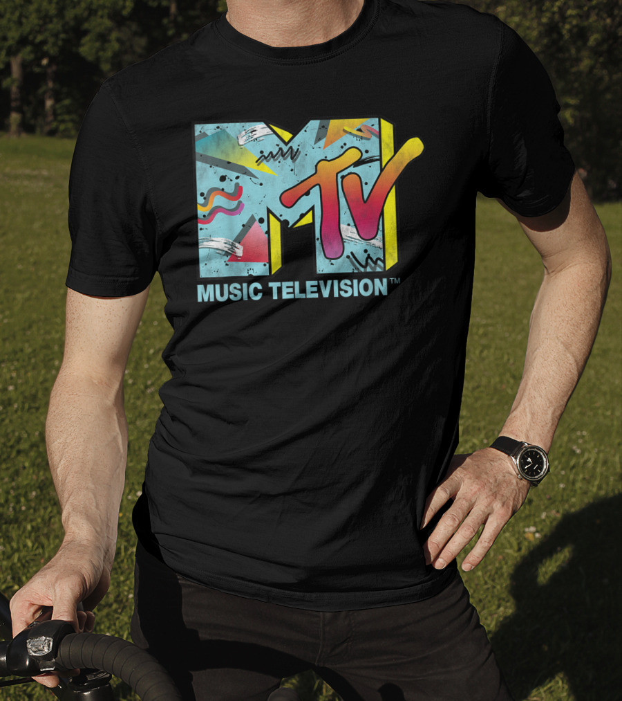 MTV Music Television Vibrant Retro 80s T-Shirt