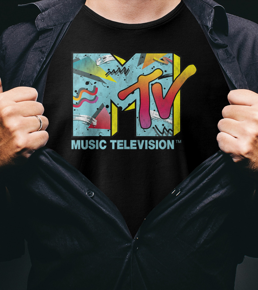 MTV Music Television Vibrant Retro 80s T-Shirt