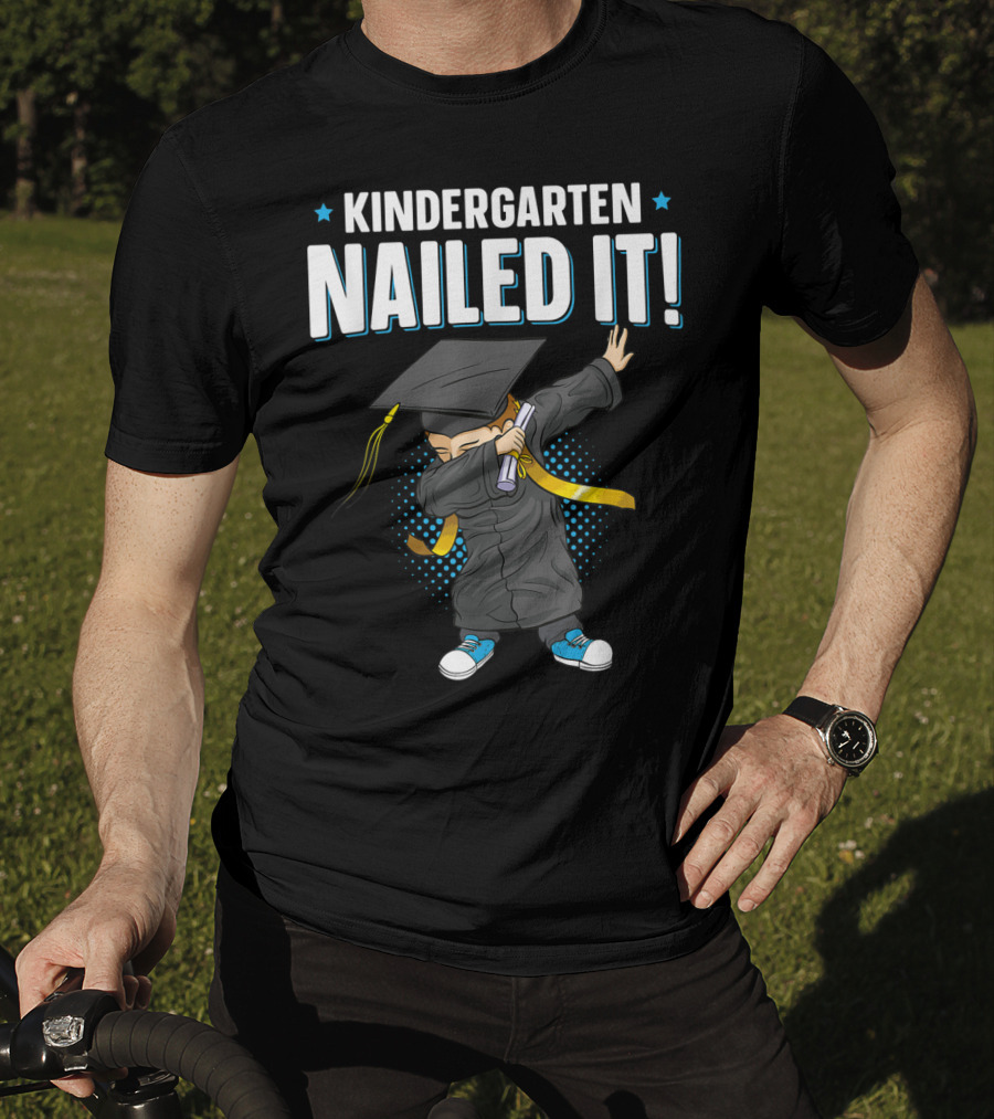 Kindergarten Nailed It Dabbing Graduation Boy T-Shirt