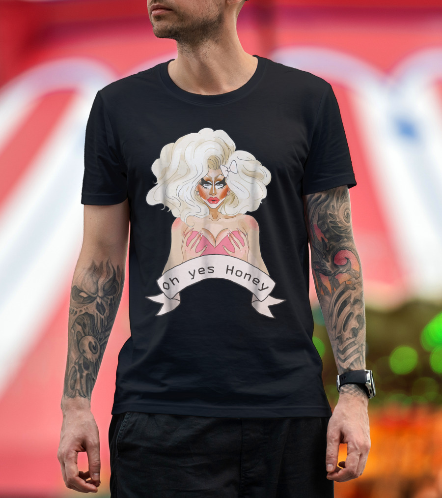 Oh Yes Honey Drag Queen Doll Face T-Shirt