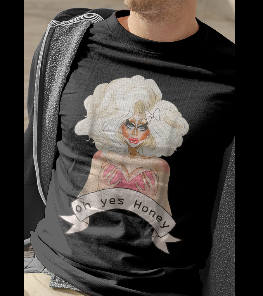 Oh Yes Honey Drag Queen Doll Face T-Shirt