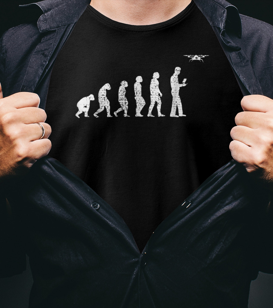 Drone Pilot Evolution Vintage T-Shirt