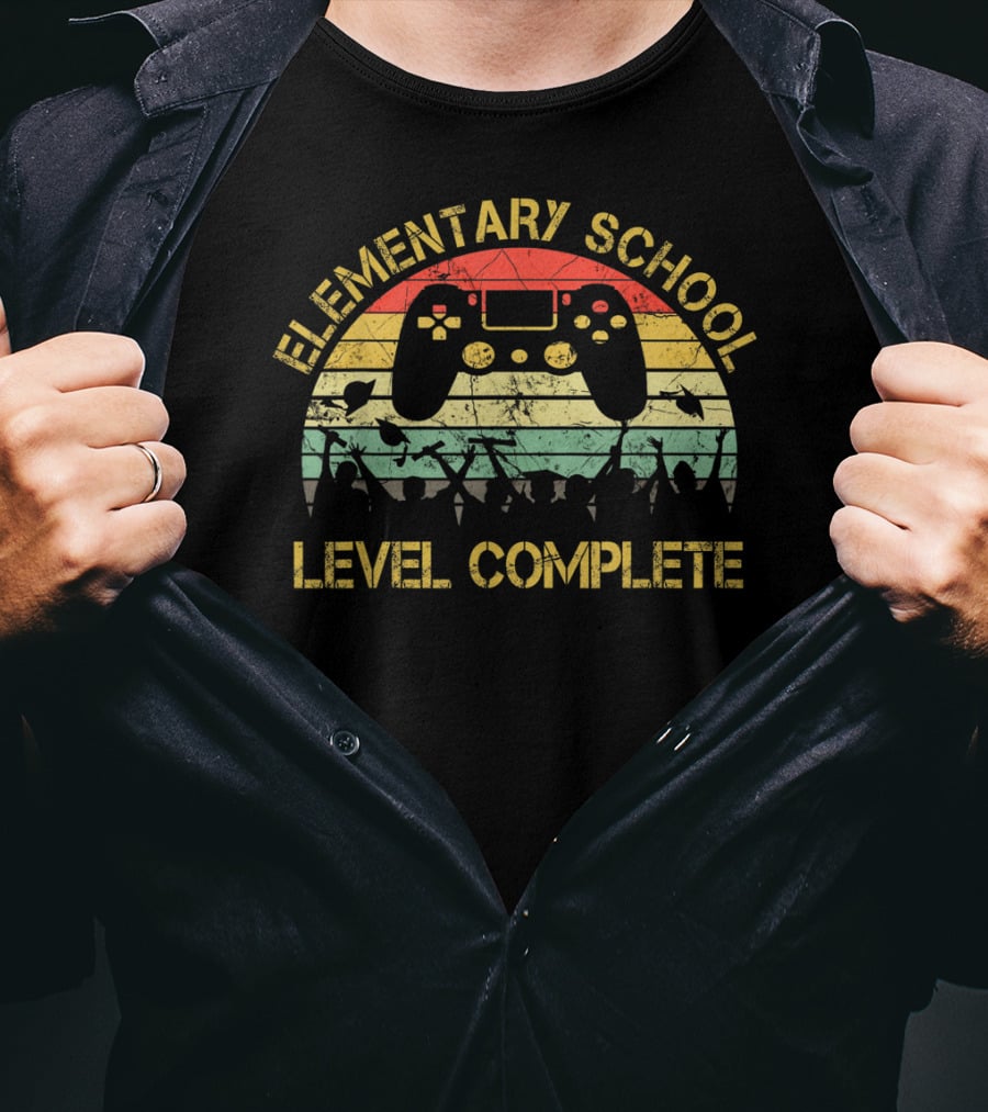 Elementary School Level Complete Gamer Graduation T-Shirt