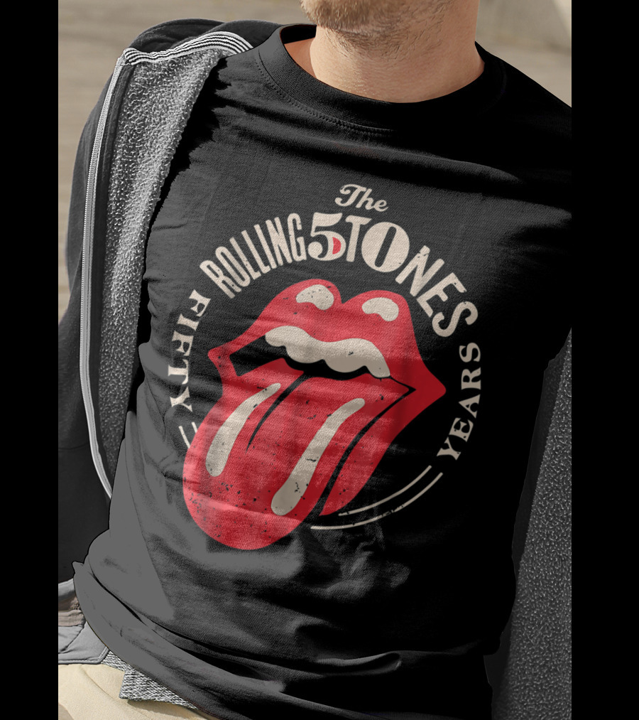 The Rolling Stones Fifty Years 5 Tongue Lips T-Shirt