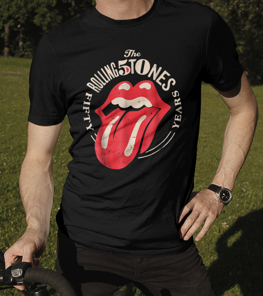 The Rolling Stones Fifty Years 5 Tongue Lips T-Shirt