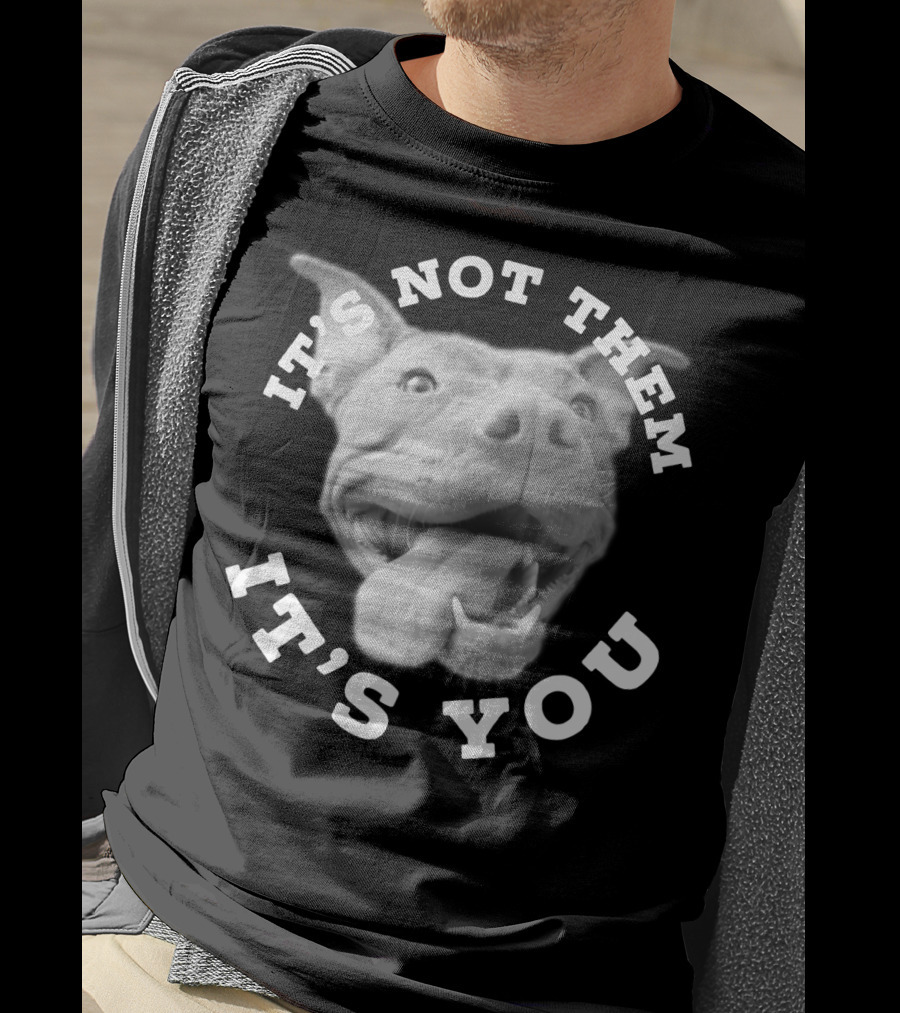 Dog Lover Pitbull Lover It's Not Them It's You T-Shirt