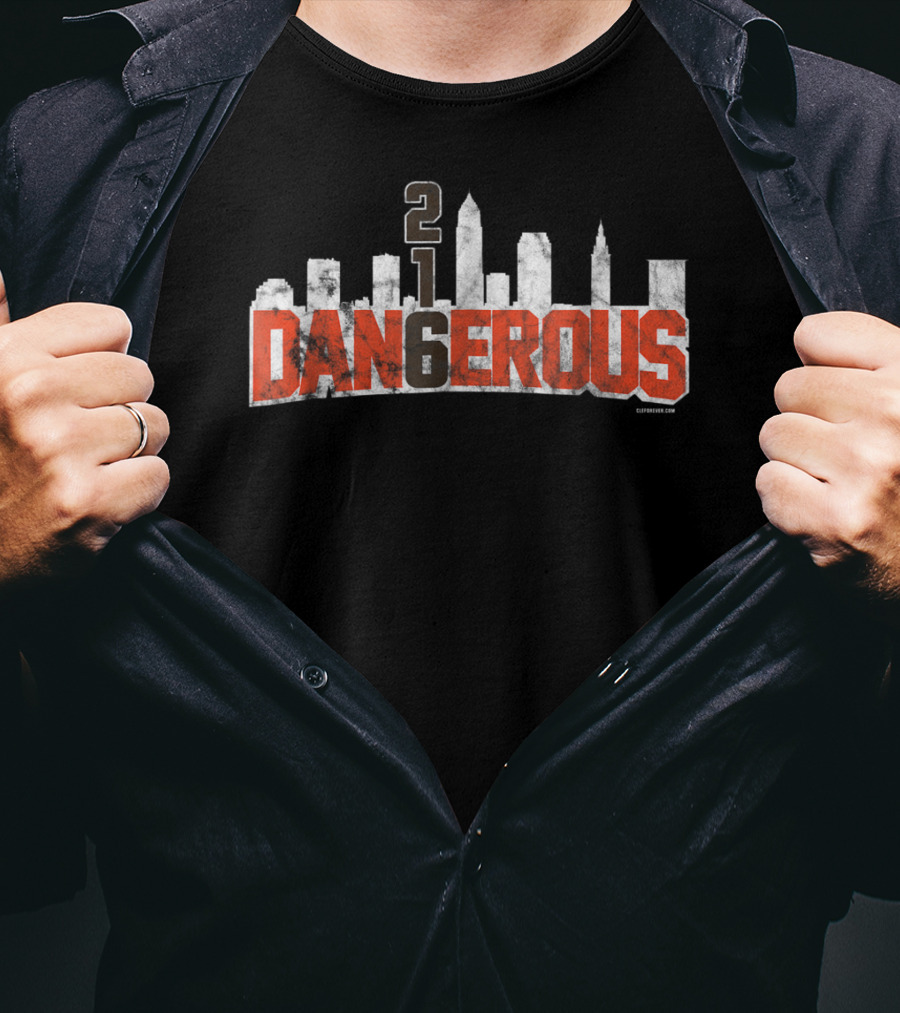 Football Cleveland 216 Dangerous Skyline Feeling T-Shirt