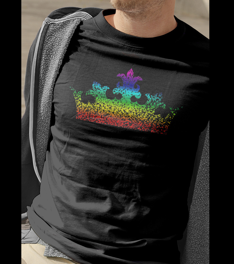 King Queen Crown Rainbow Gay Pride T-Shirt