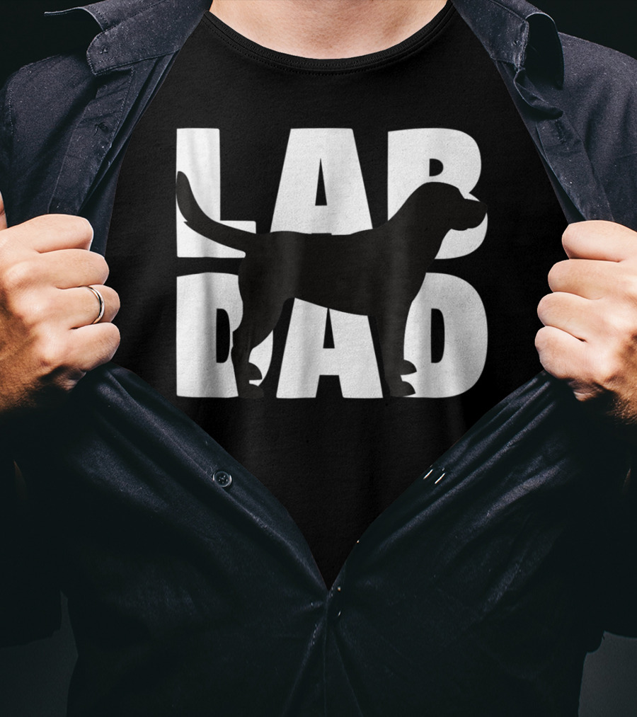 Lab Dad Labrador Retriever Dad Labrad T-Shirt