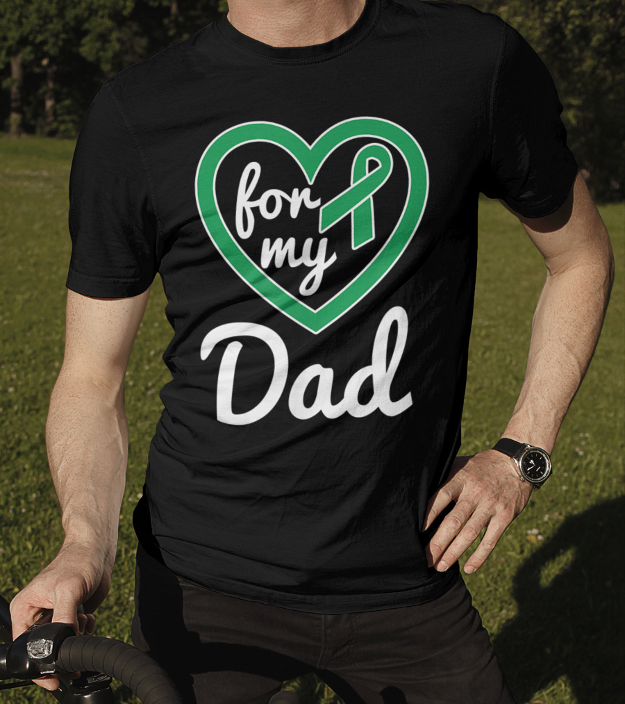 For My Dad Liver Cancer Ribbon Awareness T-Shirt