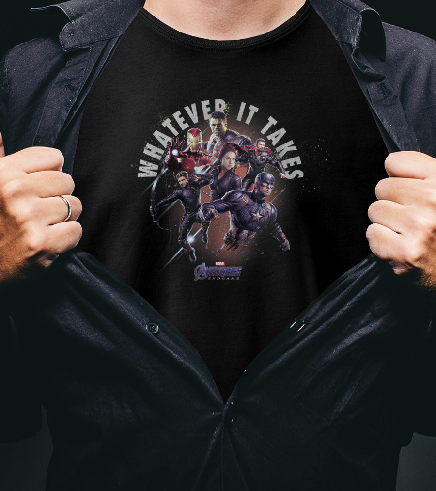 Marvel Avengers Endgame Whatever It Takes Group Shot T-Shirt