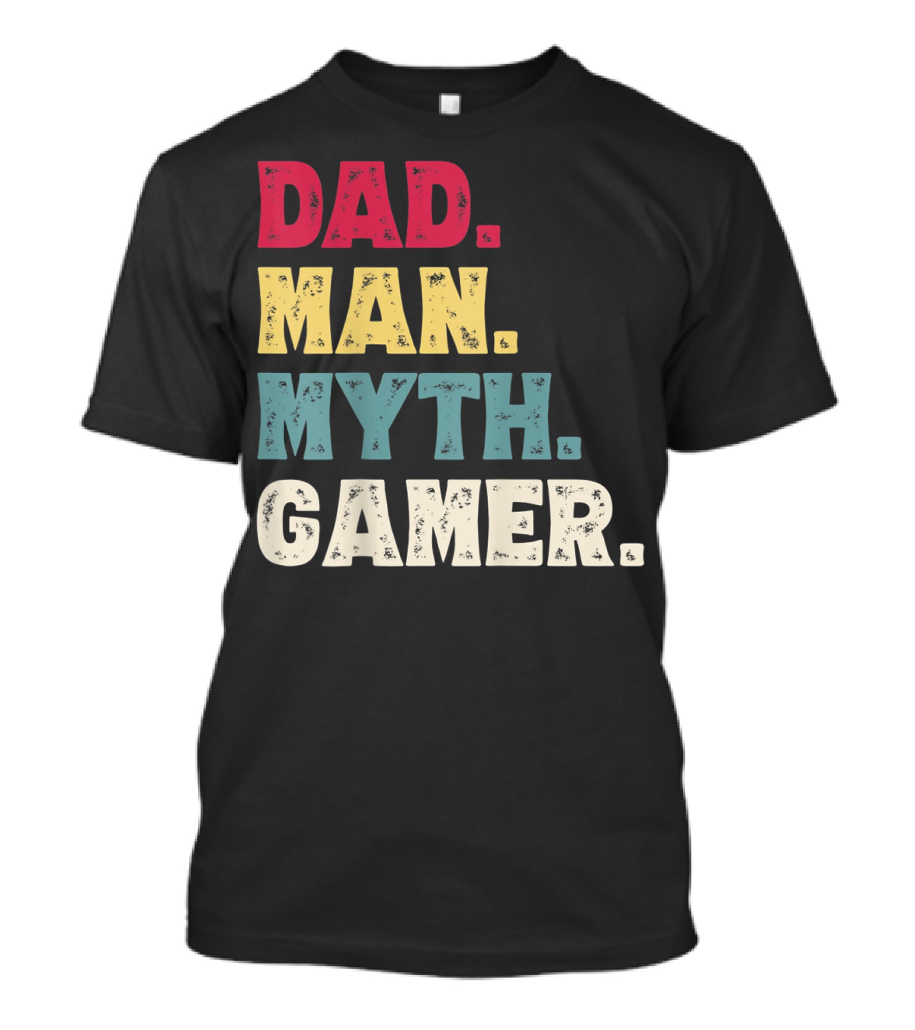 Dad Man Myth Gamer Funny Father's Day T-Shirt