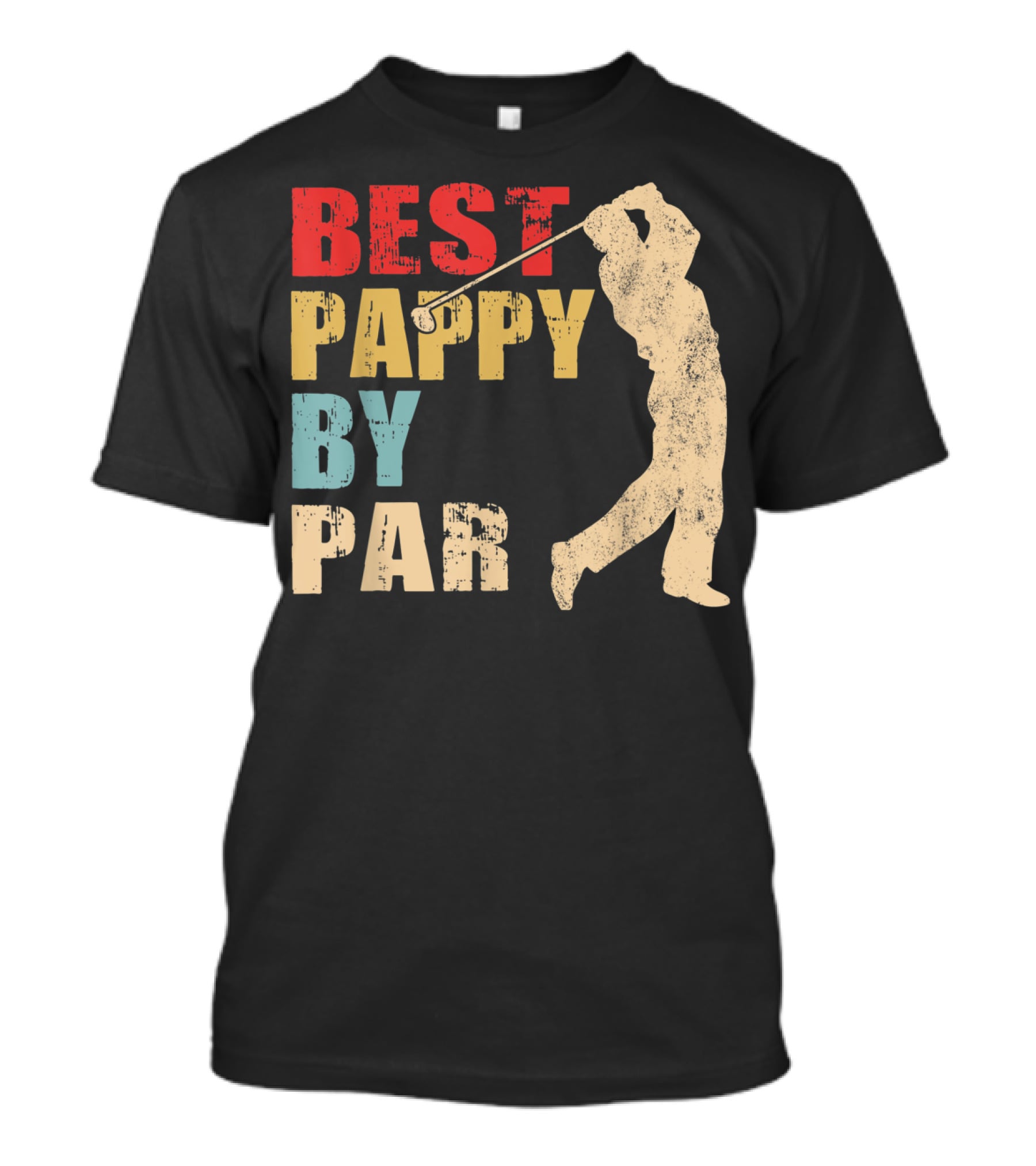 Best Pappy By Par Mens Father's Day Funny Golf Player T-Shirt