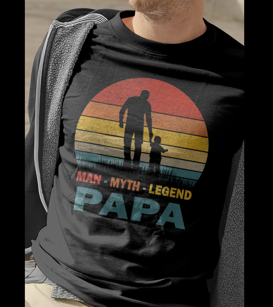 PAPA Man Myth Legend Mens Papa T-Shirt