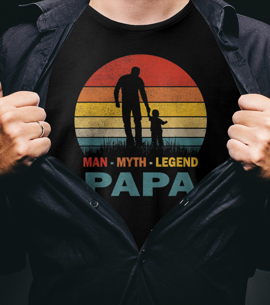 PAPA Man Myth Legend Mens Papa T-Shirt