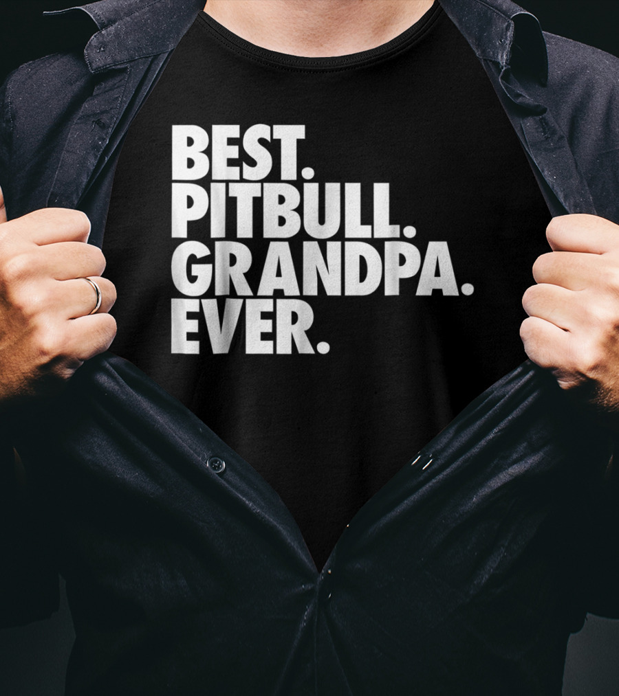 Best Pitbull Grandpa Ever T-Shirt