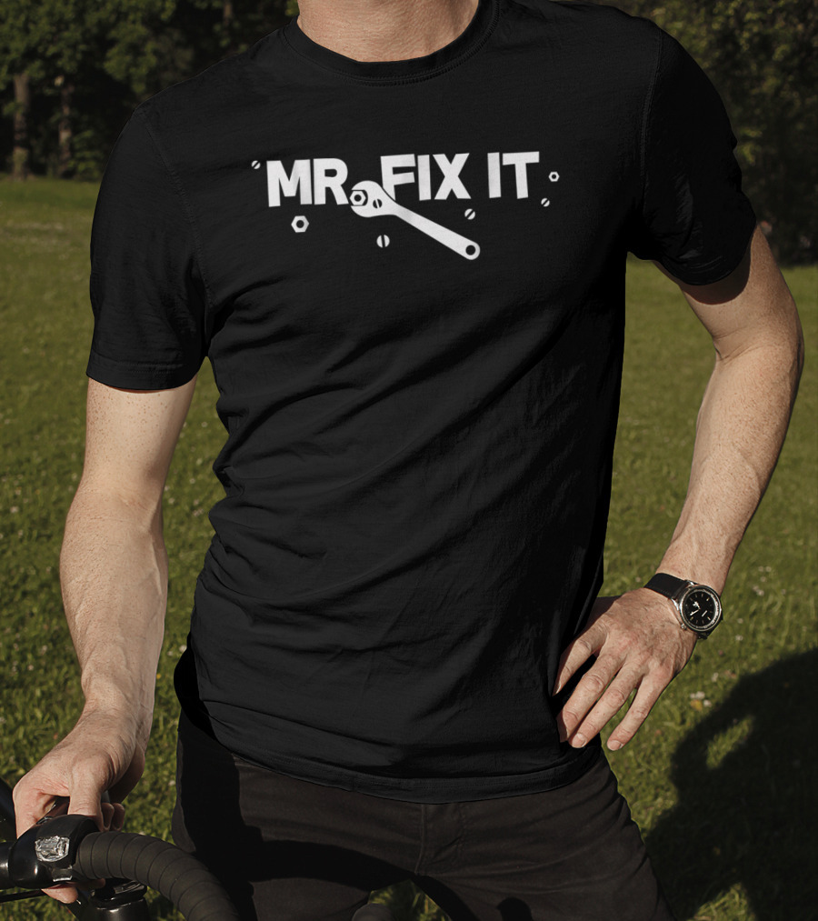 Mr Fix It Handyman Grandpa Wrench And Nuts T-Shirt