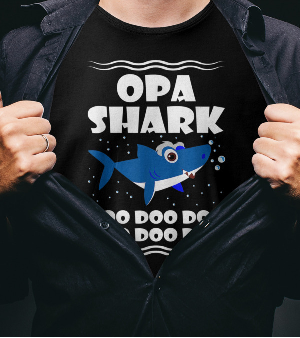 Opa Shark Doo Doo Doo Doo Doo Doo T-Shirt