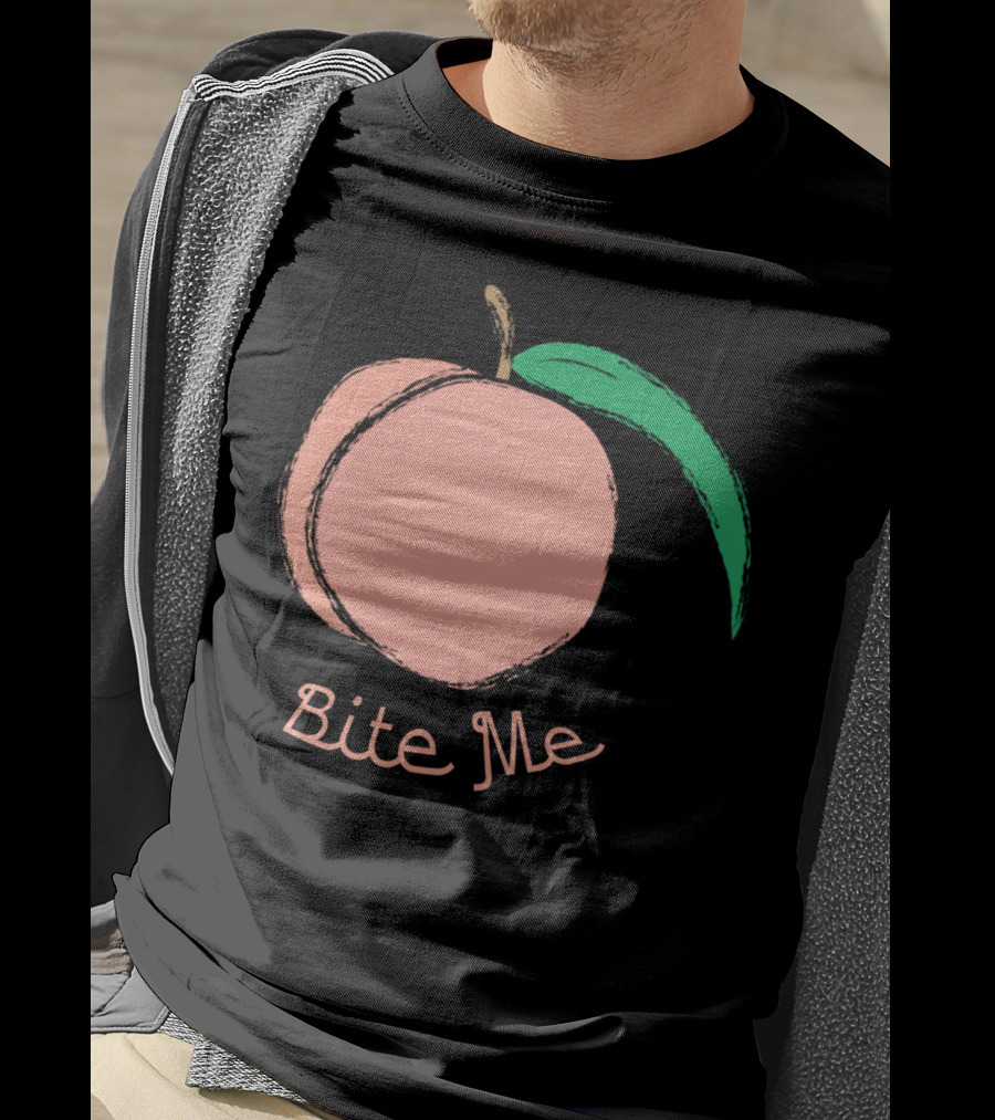 Peach Bite Me T-Shirt