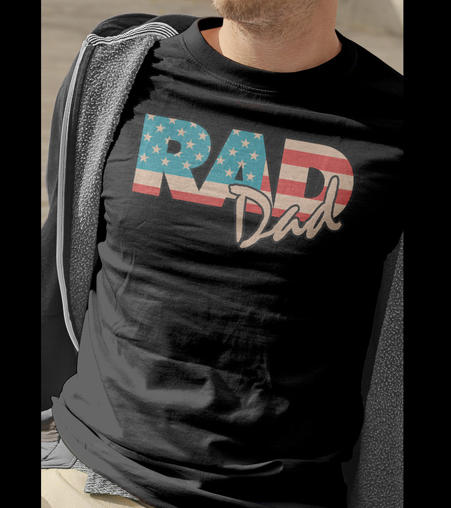 Rad Dad Vintage 1990's American Flag T-Shirt