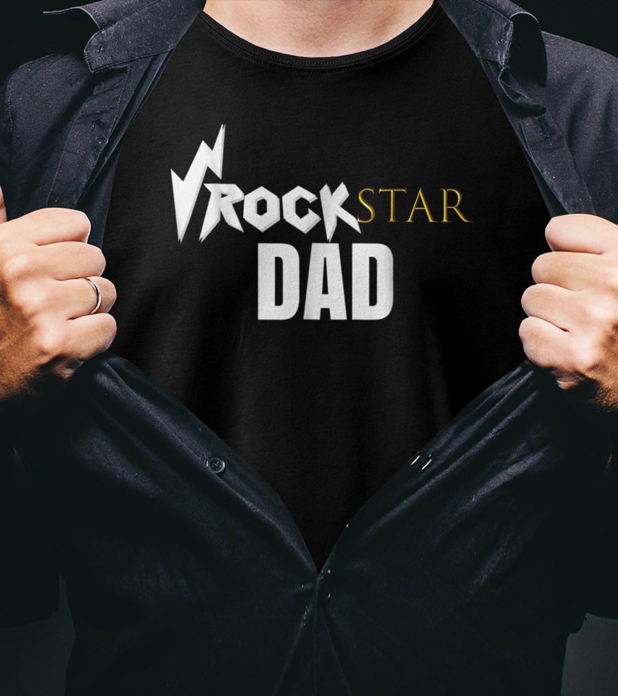 Rockstar Dad Birthday Party T-Shirt