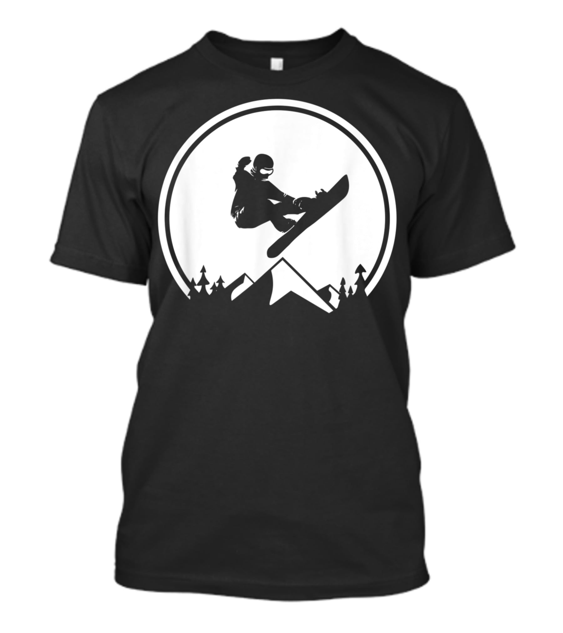 Snowboard Snowboarding Big Air Silhouette Mountain Jump T-Shirt