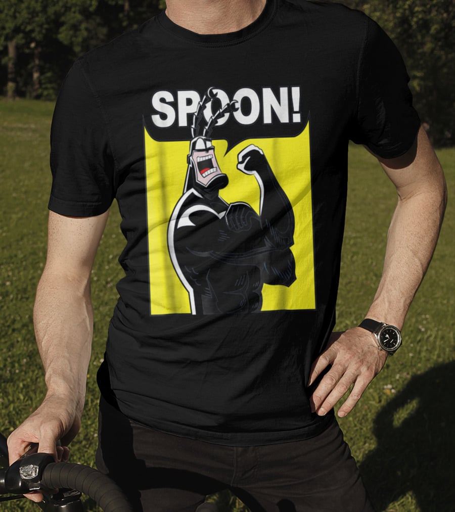 SPOON Tick Character Shouting Classic Comic T-Shirt