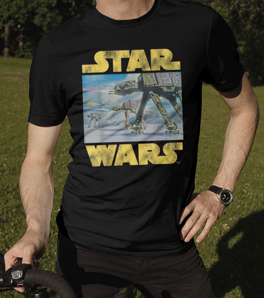 Star Wars Vintage Imperial AT-AT Battle Of Hoth Scene T-Shirt