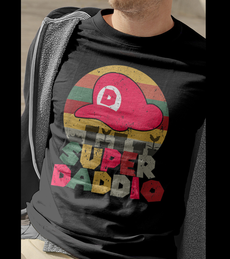 Super Daddio Retro Gamer Dad Hat T-Shirt