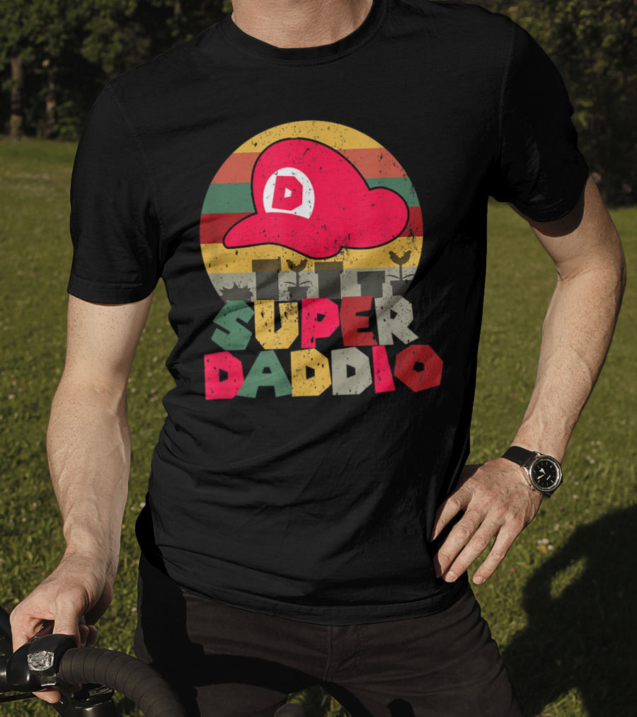 Super Daddio Retro Gamer Dad Hat T-Shirt