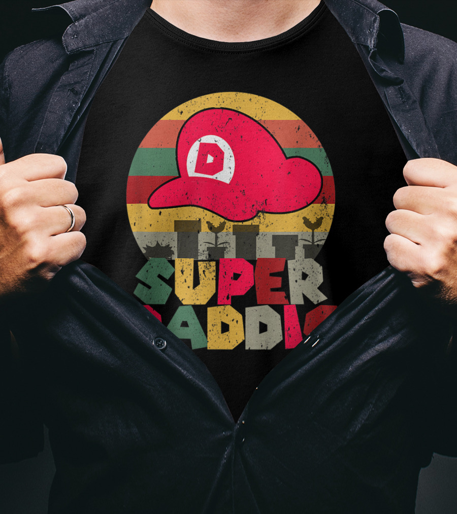Super Daddio Retro Gamer Dad Hat T-Shirt