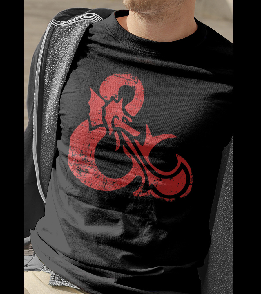 Dungeons And Dragons Red Ampersand Dragon T-Shirt