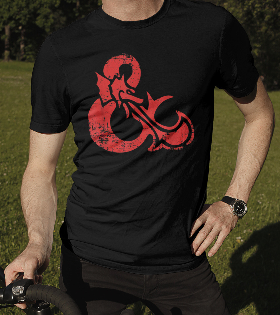 Dungeons And Dragons Red Ampersand Dragon T-Shirt