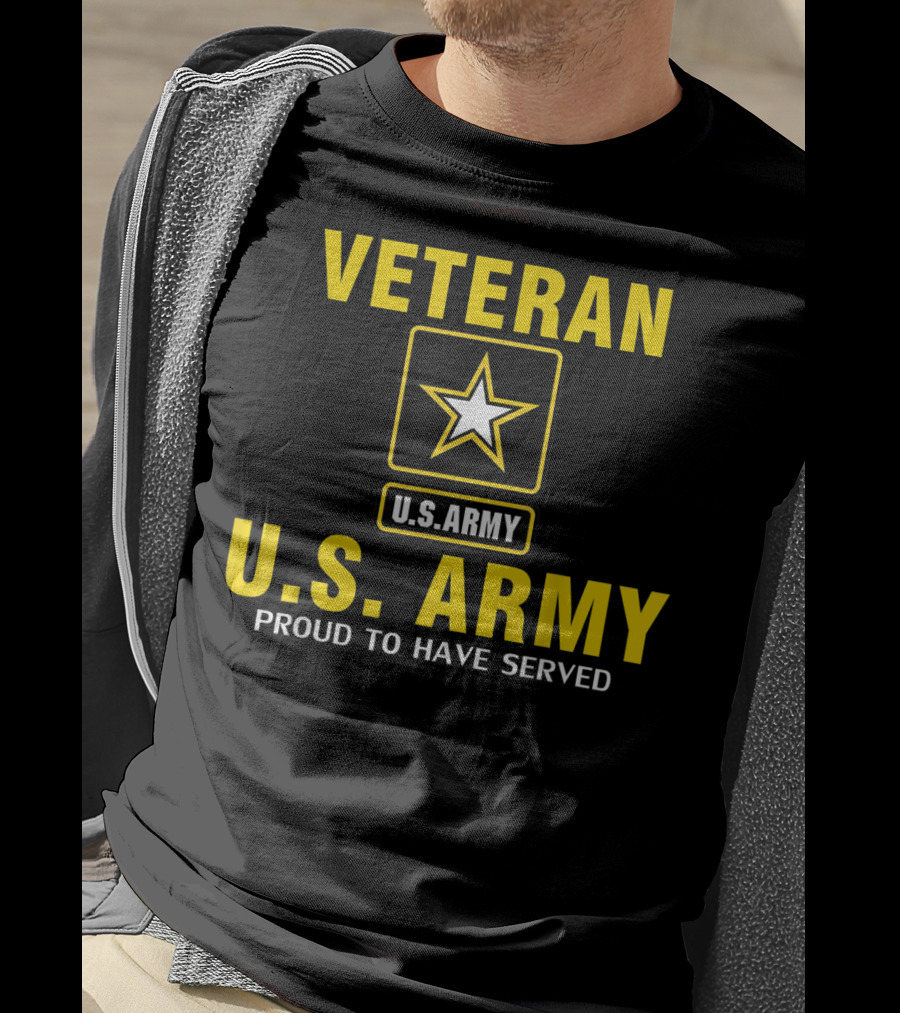 Veteran U.S. Army Proud To Have Served Star Emblem T-Shirt
