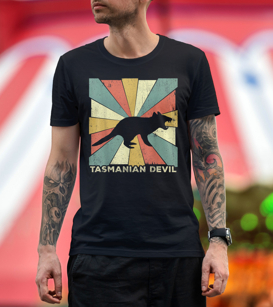 Vintage Tasmanian Devil Lover Style Animal Retro T-Shirt