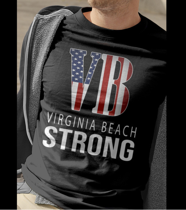 Virginia Beach Strong VB USA Flag 4th Of July T-Shirt