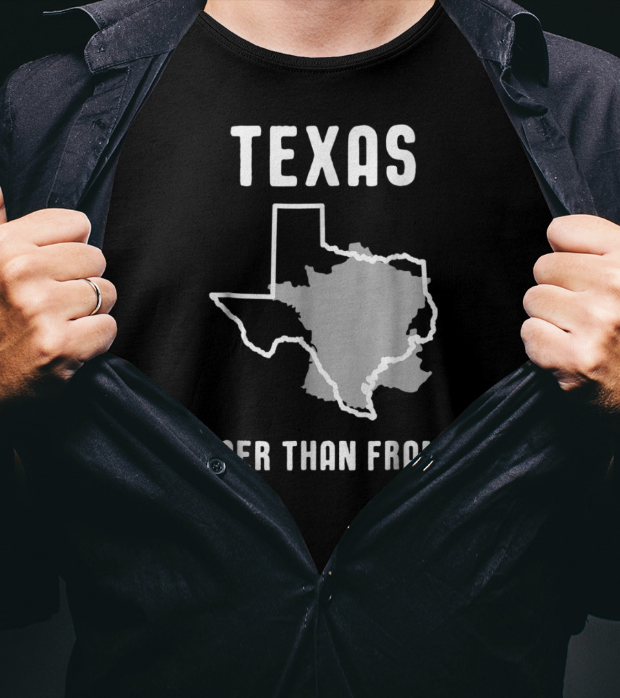 Texas Is Bigger Than France Lone Star Comparison T-Shirt