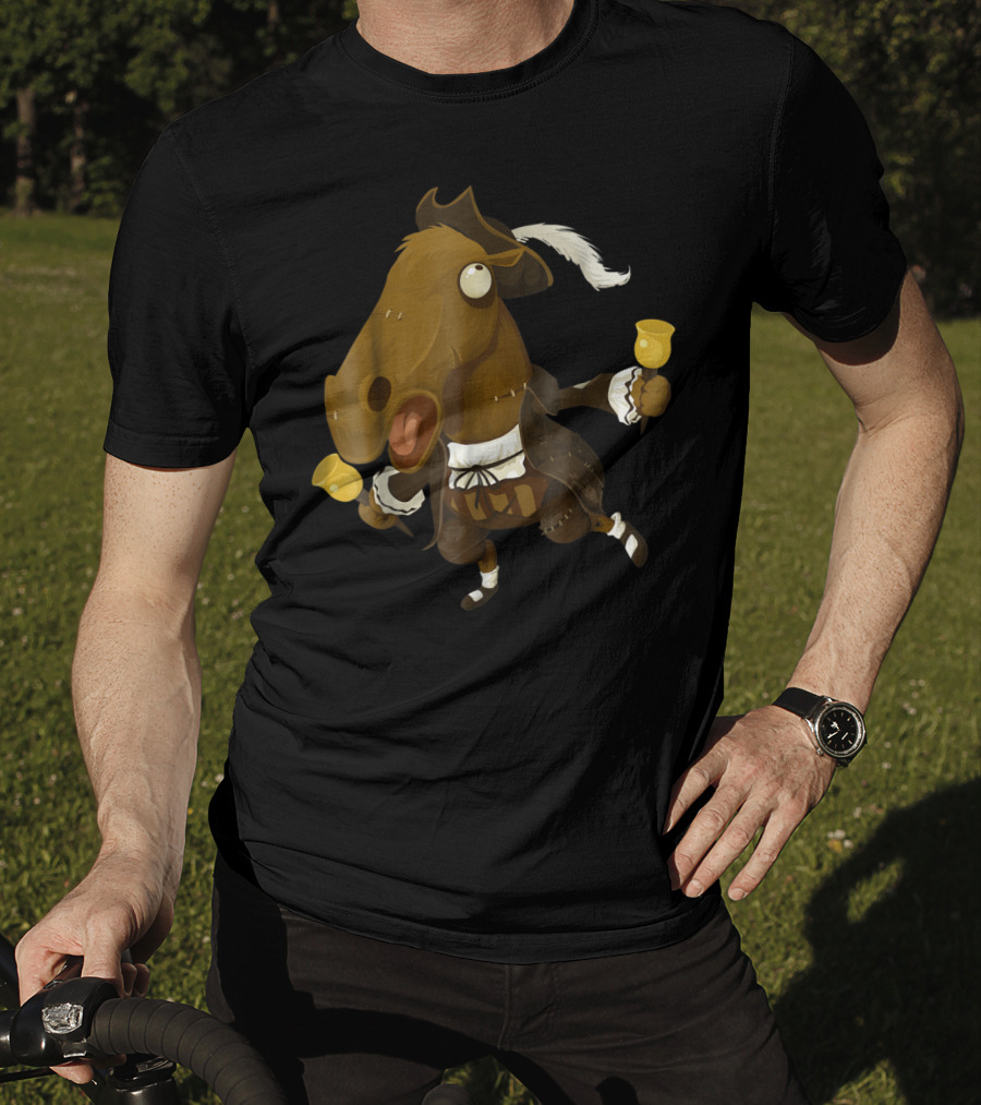 Funny Horse Joke For Horse Lovers Bell-Ringing 18th Century T-Shirt
