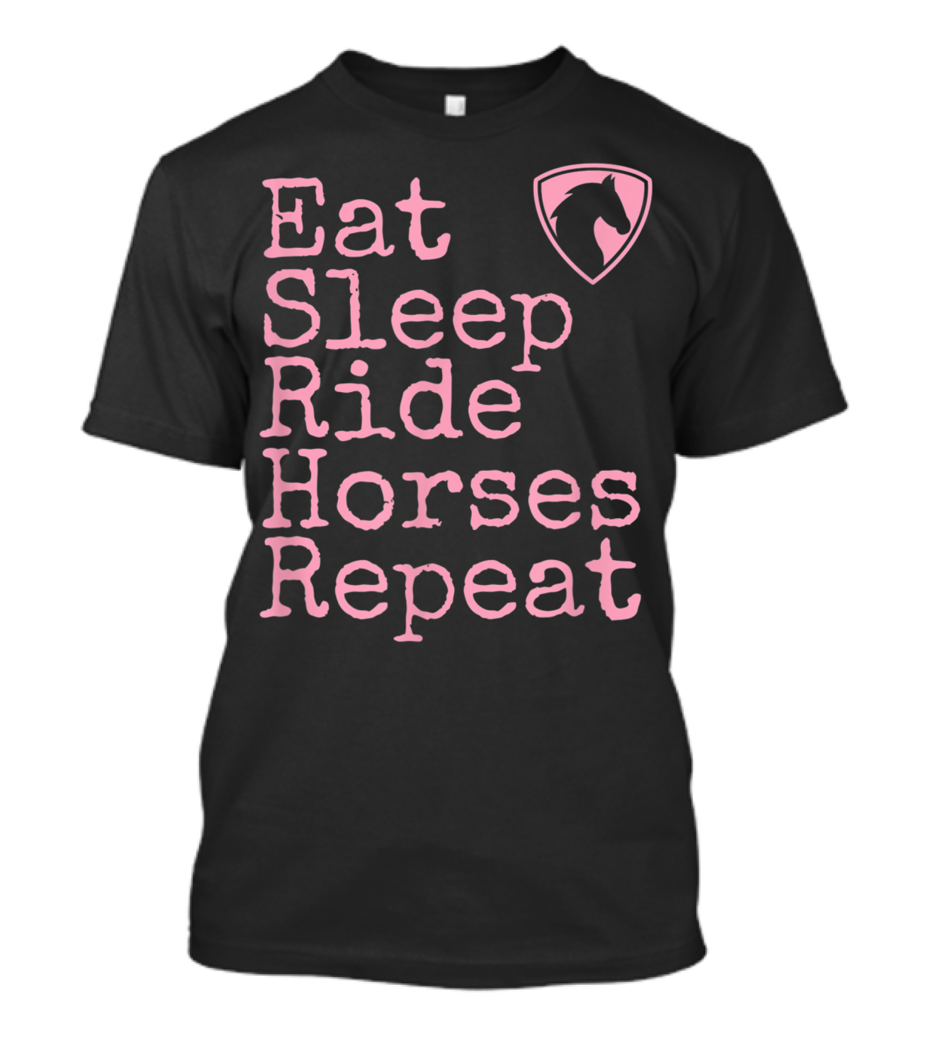 Eat Sleep Ride Horses Repeat Funny Horse Lover T-Shirt