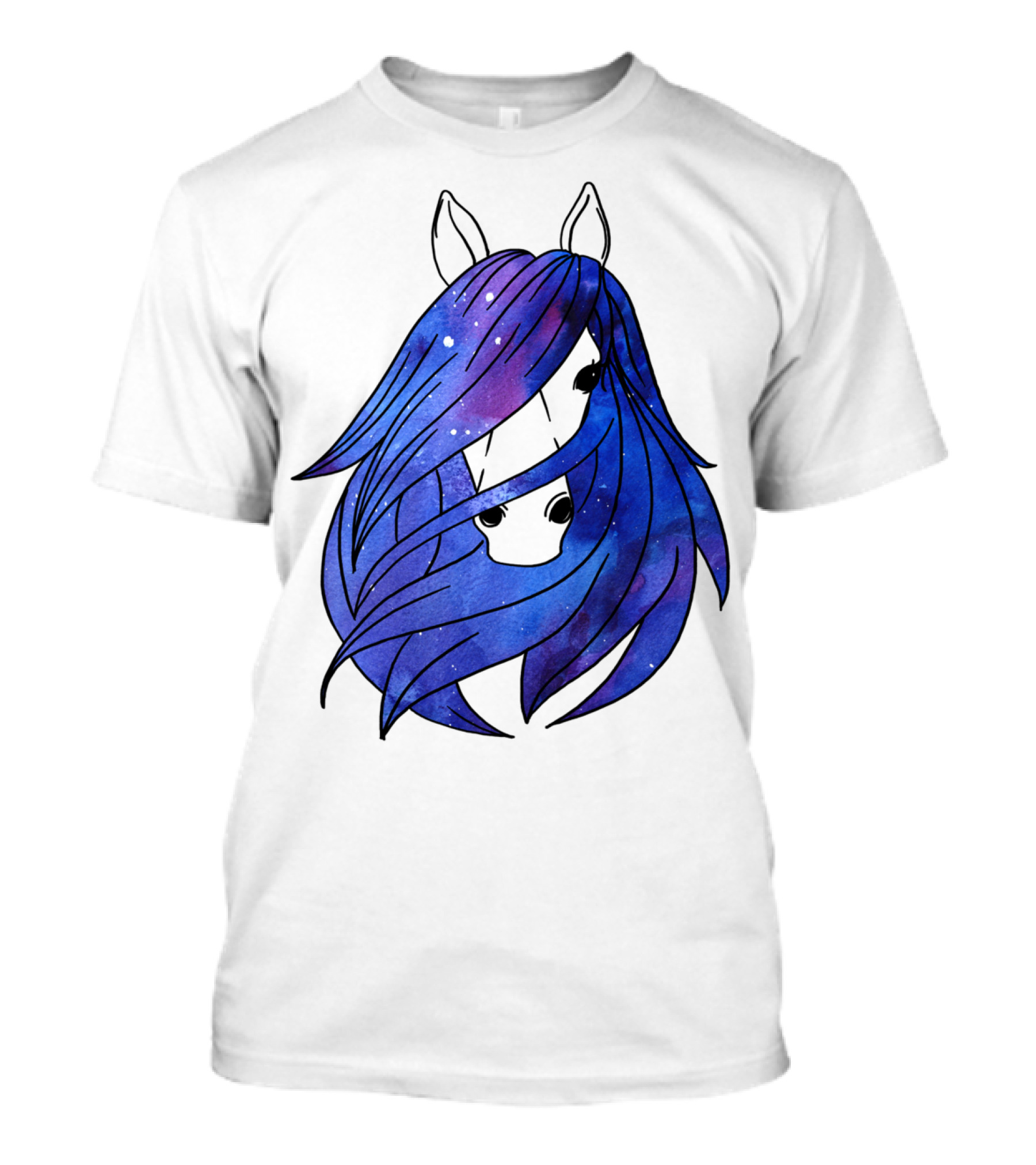 Galaxy Horse Mystical Equestrian For Girls With Starry Mane T-Shirt