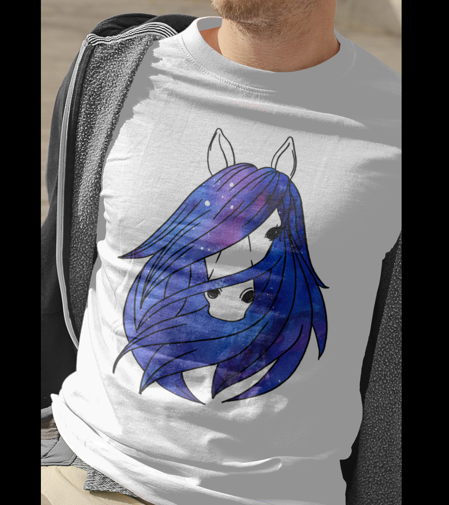 Galaxy Horse Mystical Equestrian For Girls With Starry Mane T-Shirt