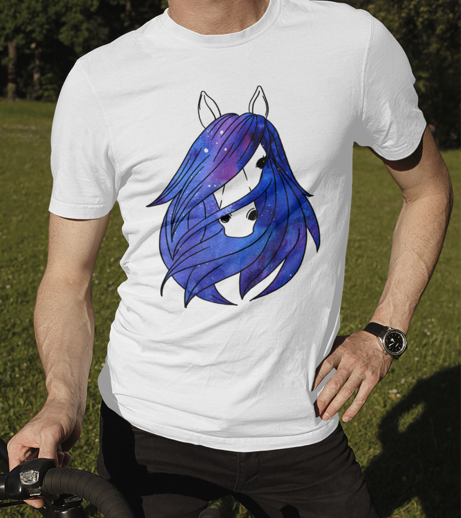 Galaxy Horse Mystical Equestrian For Girls With Starry Mane T-Shirt