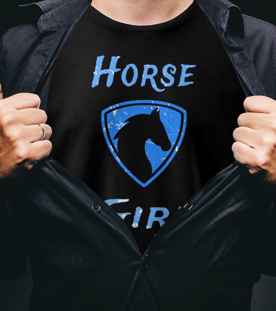 Horse Girl Blue Badge T-Shirt