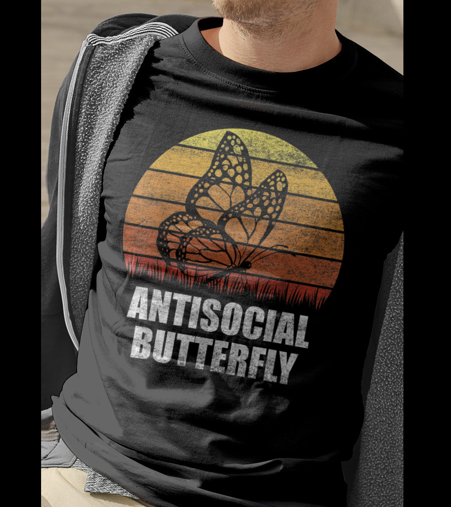 Antisocial Butterfly Classic Vintage Sunset T-Shirt