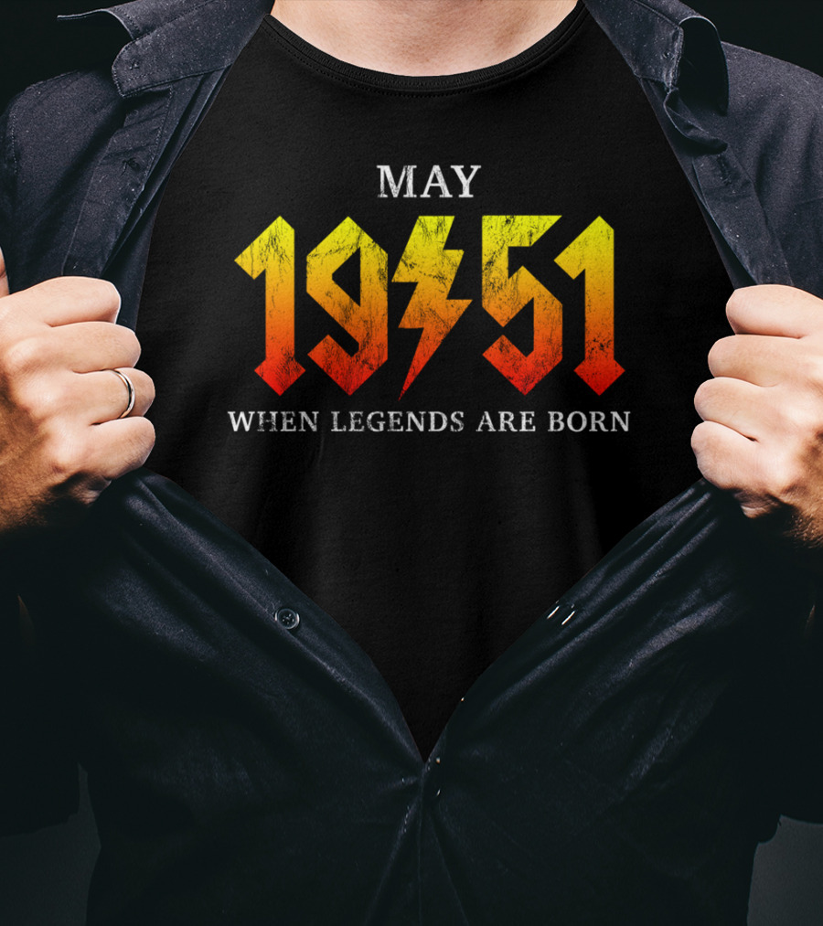 May 1951 When Legends Are Born Classic Rock Legend T-Shirt