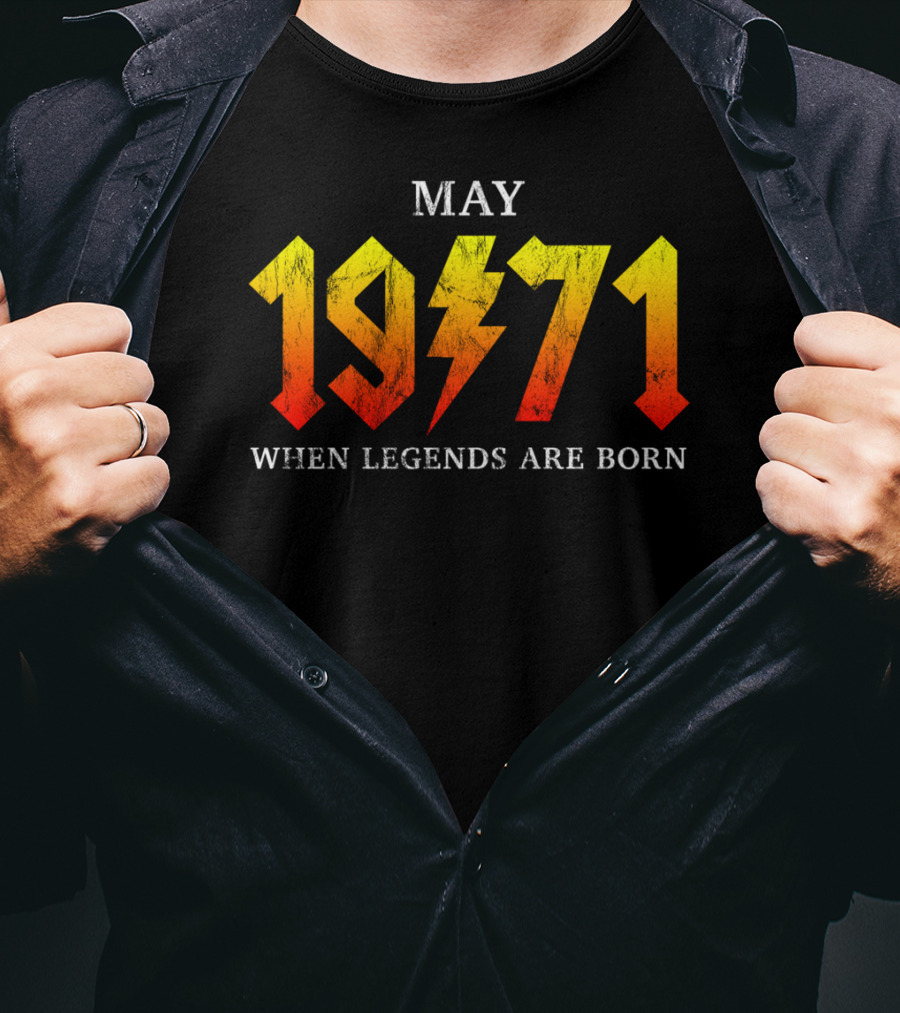 May 1971 Classic Rock Legend When Legends Are Born T-Shirt