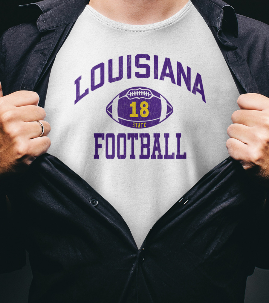 Louisiana State 18 Football Classic Number T-Shirt